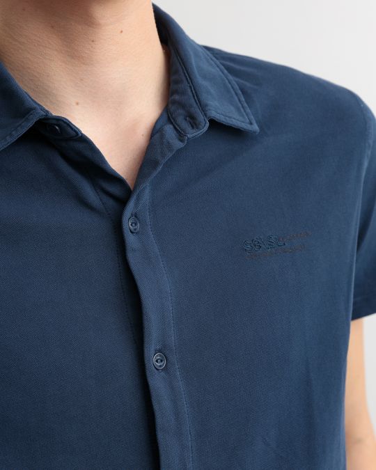 BLUE MEN'S SHIRT 1D25SS5002SS2406