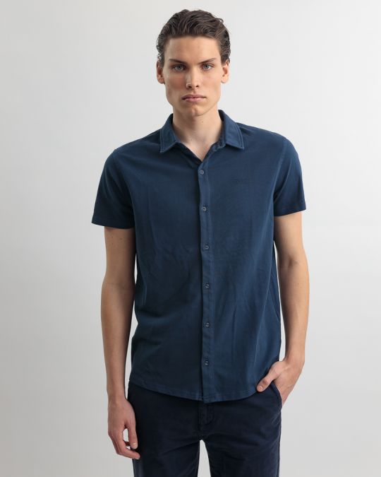 BLUE MEN'S SHIRT 1D25SS5002SS2406