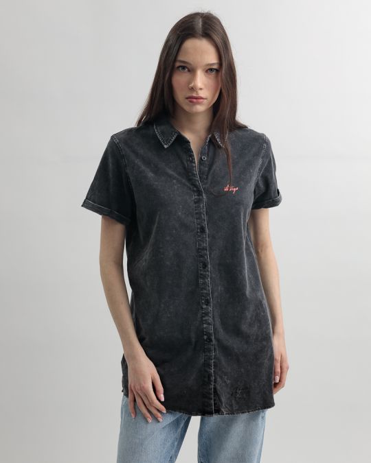 GREY WOMEN'S SHIRT 2D25SS5501SS0224