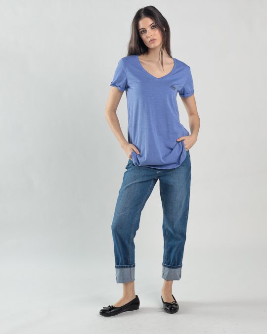 PURPLE WOMEN'S T-SHIRT 2D25SS4548SS3805