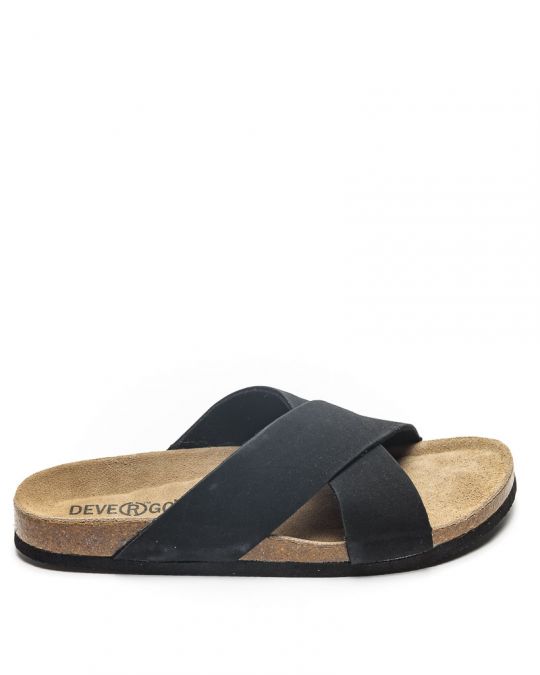 BLACK MEN'S SLIDES - FELIX DE25SS2003PU HV