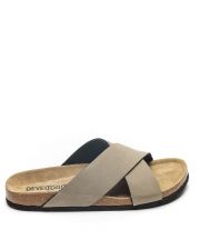 BEIGE MEN'S SLIDES - FELIX