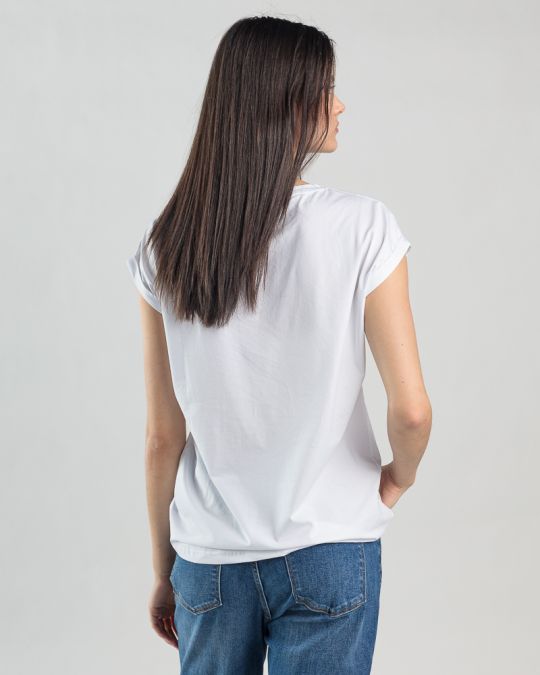 WHITE WOMEN'S TOP 2D25SS4518SL0105