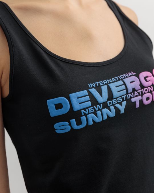 BLACK WOMEN'S TOP 2D25SS4502SL0205