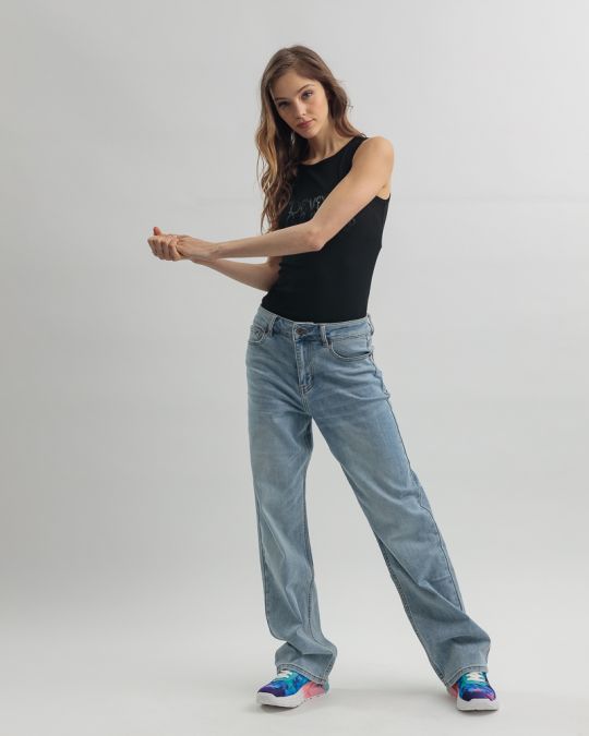 BLACK WOMEN'S TOP 2D25SS4509SL3305