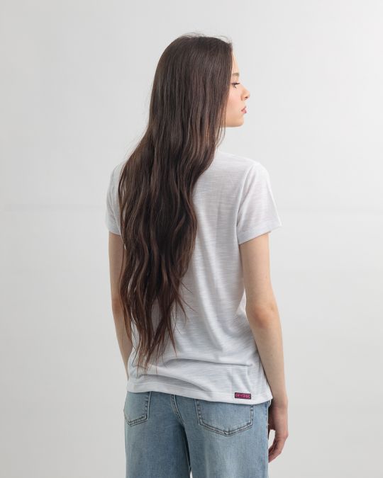 WHITE WOMEN'S T-SHIRT 2D25SS4544SS3805