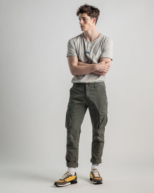 KHAKI MEN'S TROUSERS 1D25SS1007LP6106