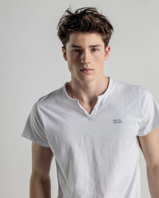 WHITE MEN'S T-SHIRT 1D25SS4033SS0106