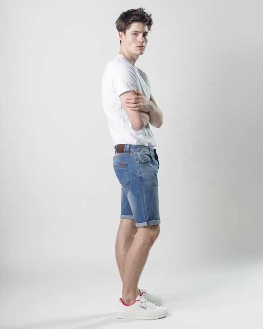 INDIGO MEN'S JEANS SHORTS - FRANK SHORTS 25204 1J25SS0053MP3464RE