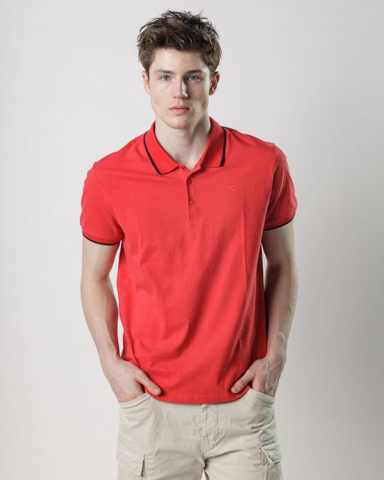 RED MEN'S T-SHIRT 1D25SS4008SS0104