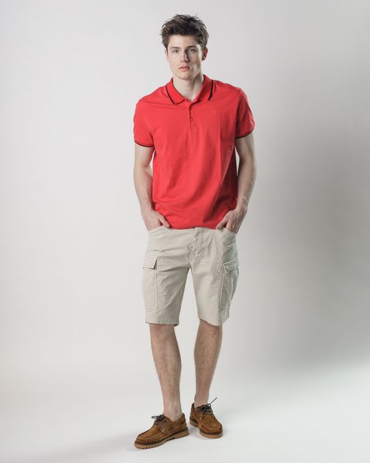 RED MEN'S T-SHIRT 1D25SS4008SS0104