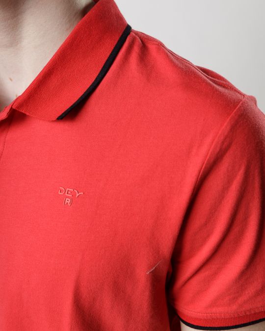 RED MEN'S T-SHIRT 1D25SS4008SS0104