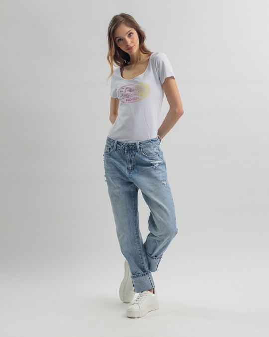WHITE WOMEN'S T-SHIRT 2D25SS4542SS0205