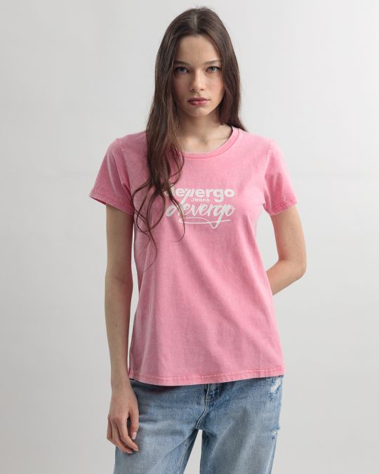PINK WOMEN'S T-SHIRT 2D25SS4561SS0224