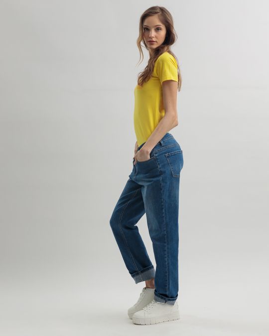 YELLOW WOMEN'S T-SHIRT 2D25SS4537SS0205