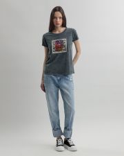 KHAKI WOMEN'S T-SHIRT