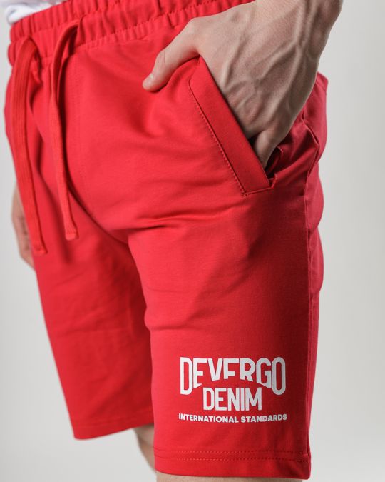 RED MEN'S SHORTS 1D25SS1108MP0705
