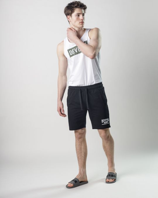 BLACK MEN'S SHORTS 1D25SS1108MP0705