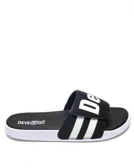 BLACK MEN'S SLIDES - BRUNO NEW DE25SS2010PU RE