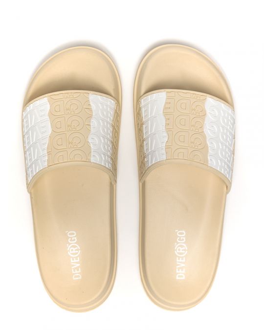 BEIGE WOMEN'S SLIDES - WAVY DE25SS2510TP RE