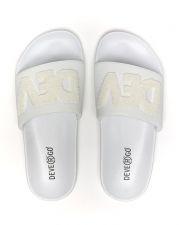 WHITE WOMEN'S SLIDES - CARAVELLA FROTTY