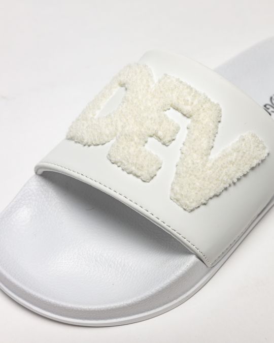 WHITE WOMEN'S SLIDES - CARAVELLA FROTTY DE25SS2508PU RE