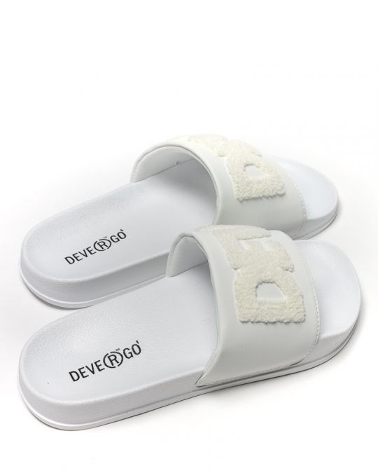 WHITE WOMEN'S SLIDES - CARAVELLA FROTTY DE25SS2508PU RE