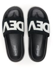 BLACK WOMEN'S SLIDES - MOLLY
