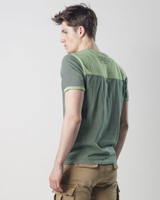 GREEN MEN'S T-SHIRT 1D25SS4024SS0106