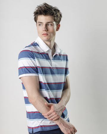 BLUE MEN'S T-SHIRT 1D25SS4082SS0105