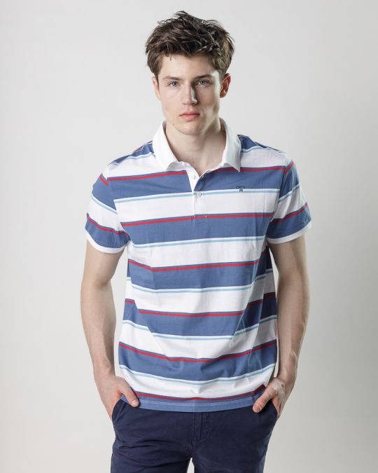 BLUE MEN'S T-SHIRT 1D25SS4082SS0105