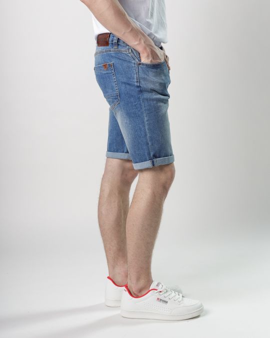 INDIGO MEN'S JEANS SHORTS - FRANK SHORTS 25204 1J25SS0053MP3464RE