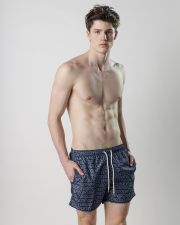 BLUE MEN'S BEACH SHORTS