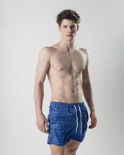 BLUE MEN'S BEACH SHORTS