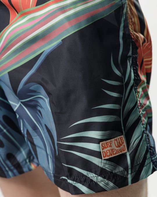 BLACK MEN'S BEACH SHORTS 1D25SS1057SP6000