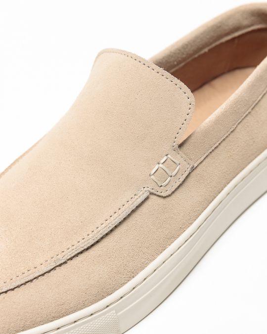 BEIGE MEN'S SLIP-ON SHOES - ALF DE25SS6019SU NC