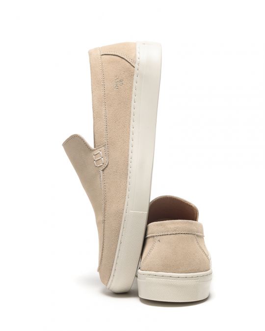 BEIGE MEN'S SLIP-ON SHOES - ALF DE25SS6019SU NC