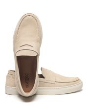 BEIGE MEN'S SLIP-ON SHOES - JUSTIN