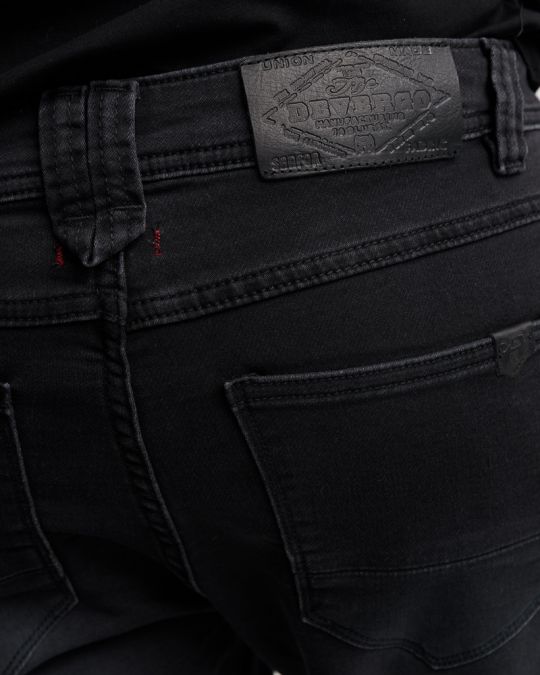 BLACK MEN'S JOGJEANS SHORTS 1D25SS1131MP7150