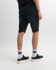 BLACK MEN'S JOGJEANS SHORTS