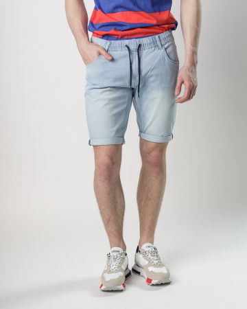 BLUE MEN'S JOGJEANS SHORTS 1D25SS1133MP7170