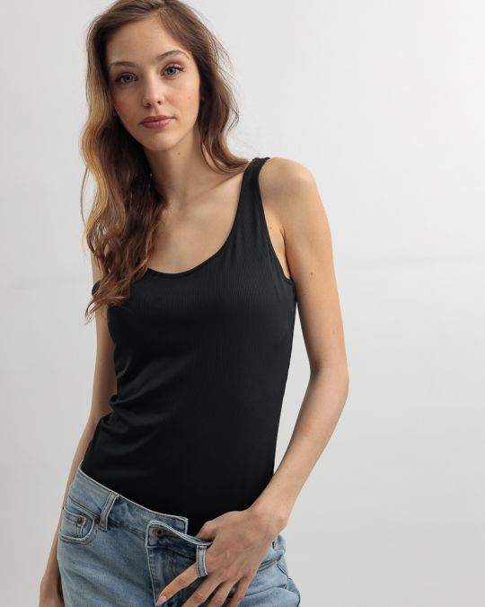 BLACK WOMEN'S TOP 2D25SS4504SL3305
