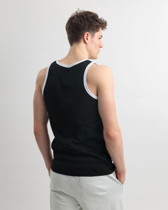 BLACK MEN'S SINGLET 1D25SS4013SL3305