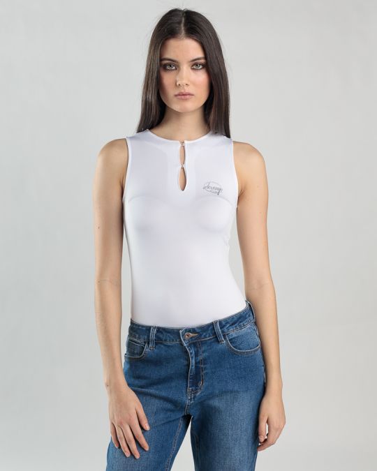 WHITE WOMEN'S TOP 2D25SS4513SL0205