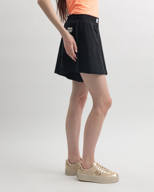 BLACK WOMEN'S SHORTS 2D25SS1551SP0224