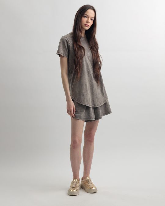 GREY WOMEN'S SHORTS 2D25SS1551SP0224