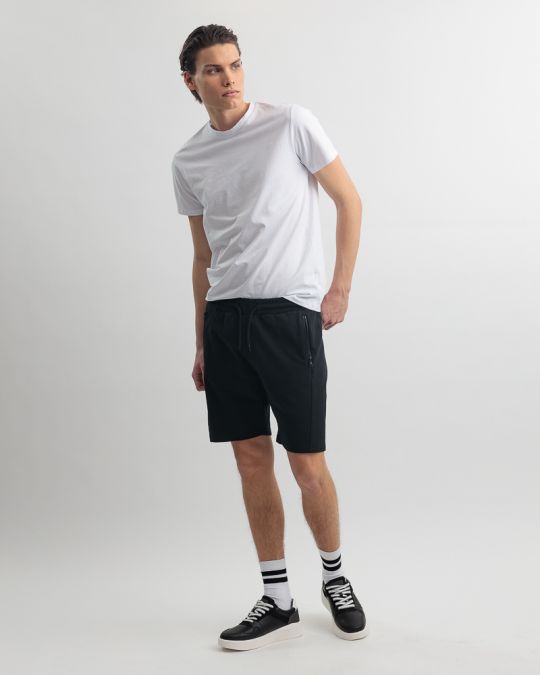 BLACK MEN'S SHORTS 1D25SS1104MP0705
