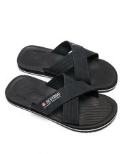 BLACK MEN'S SLIDES - DANNY