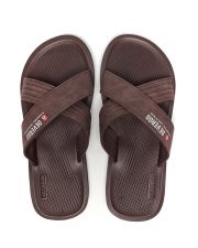BROWN MEN'S SLIDES - DANNY