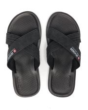 BLACK MEN'S SLIDES - DANNY